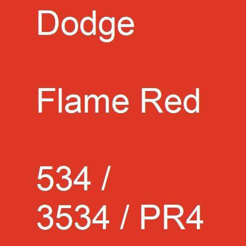 Dodge, Flame Red, 534 / 3534 / PR4.